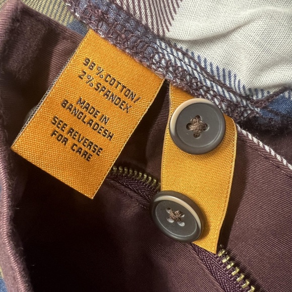 Tailor Vintage Pants Mens 36x32 Burgundy Chino Slim Fit Connecticut Original - Picture 11 of 12